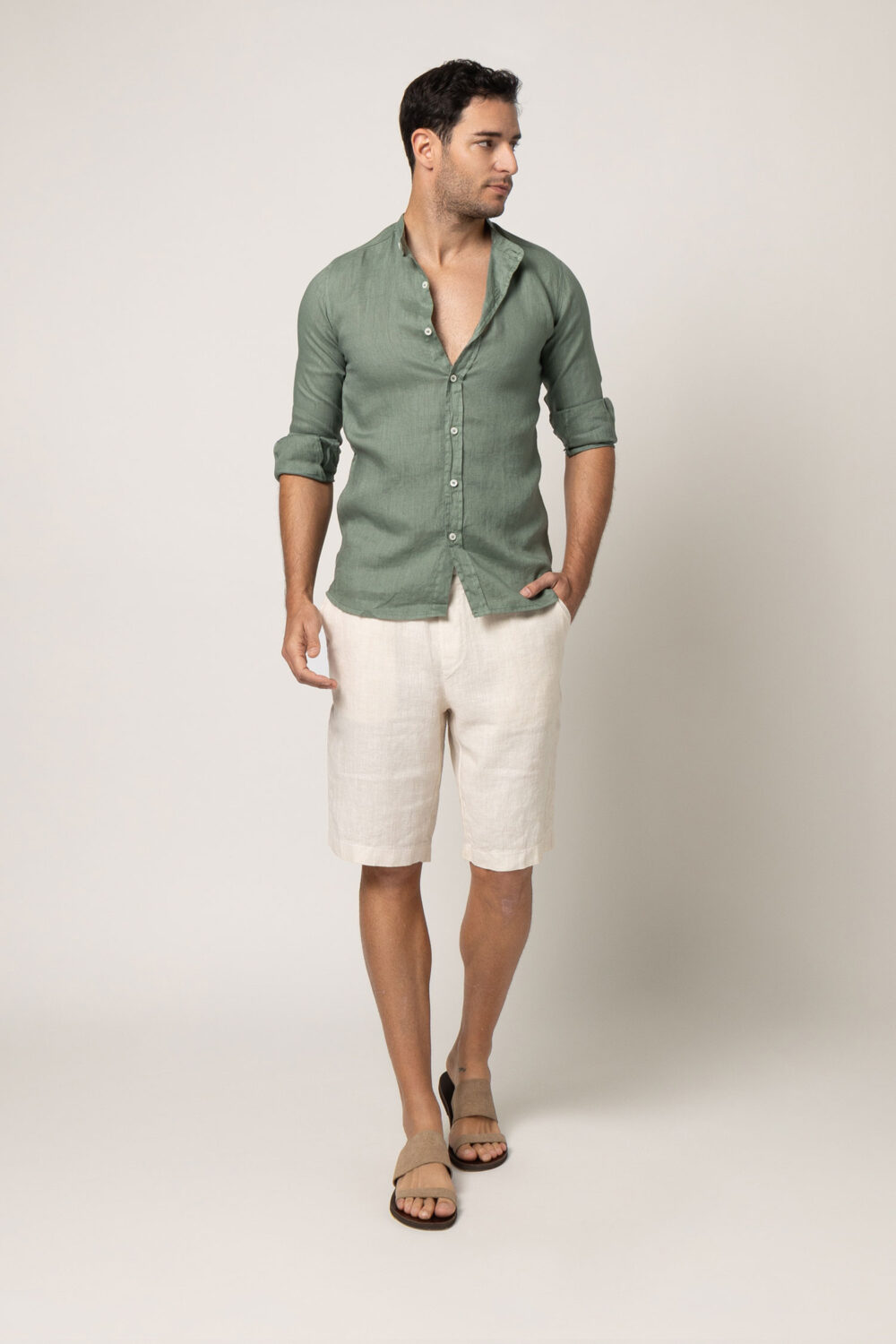 Linen Mao Shirt